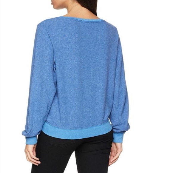 NEW • Wildfox • Le Weekend Blue Sweatshirt XL L - Picture 2 of 4